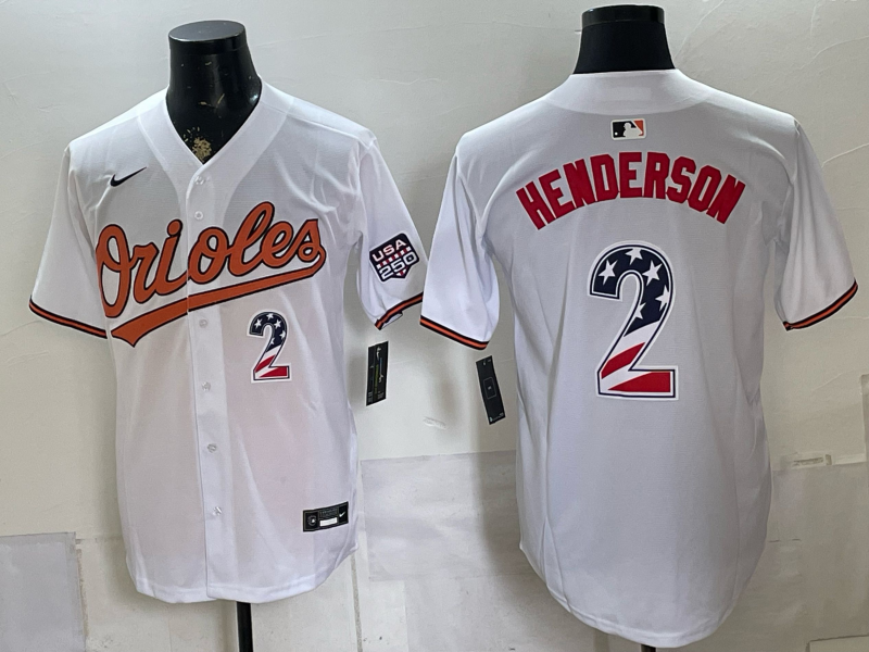 Men Baltimore Orioles #2 Gunnar Henderson white Nike 2026 mlb JERSEY 076003